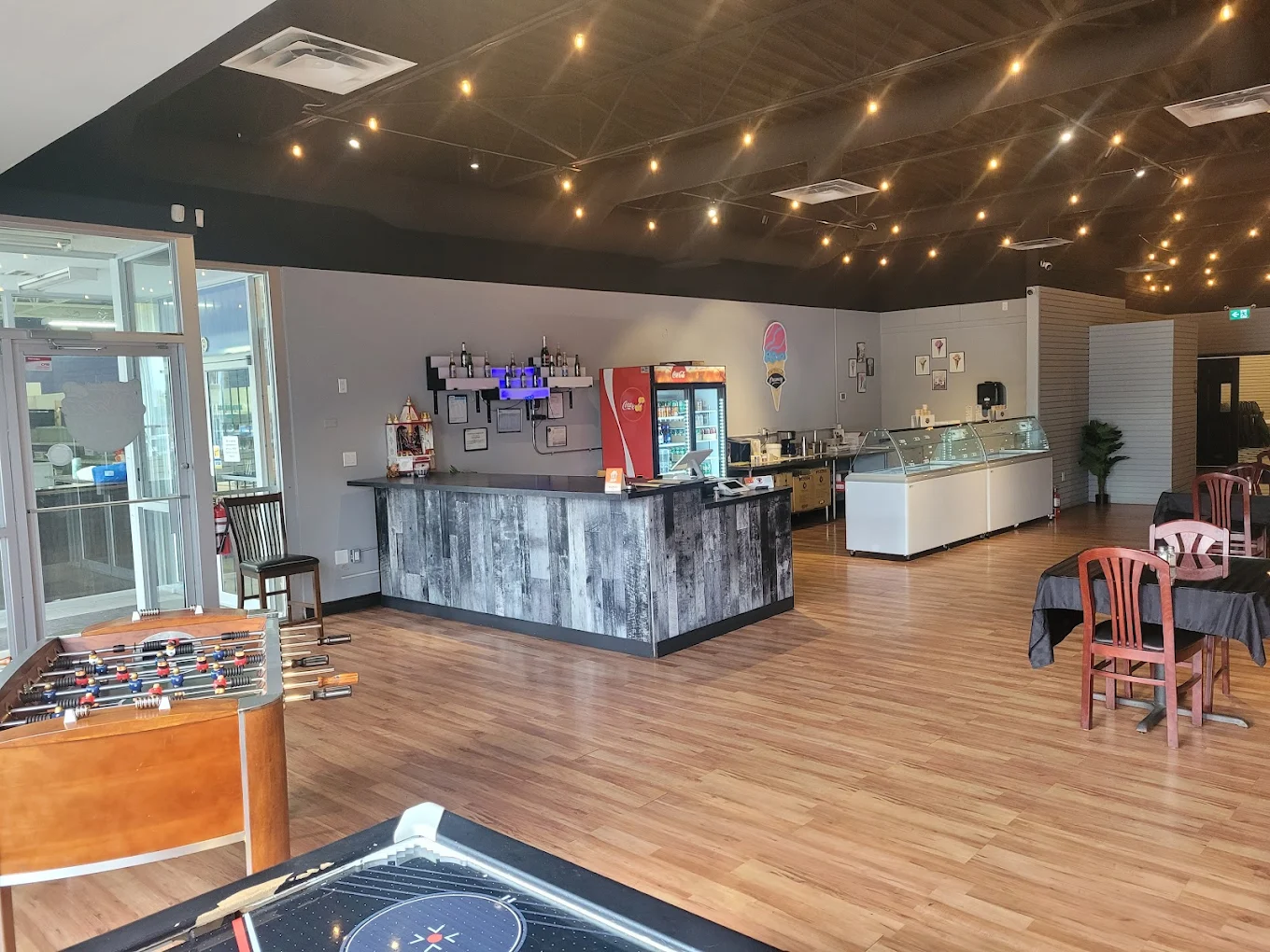Fresh specialty pizza at Next Level Pizza Restaurant, Medicine Hat, AB