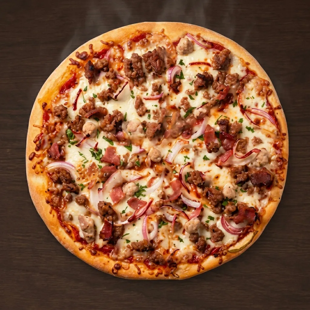 Meat Lovers Pizza at Next Level Pizza, Medicine Hat AB